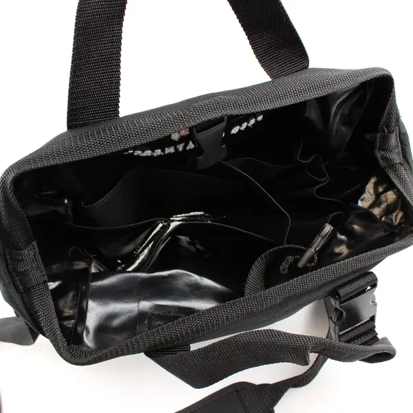 Black Medical/Veterinary Bag Mesh Bottom Lots of Compartments