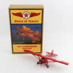 Texaco Wings of Texaco 1929 Curtiss Robin Airplane Die Cast Coin Bank  #6 NIB