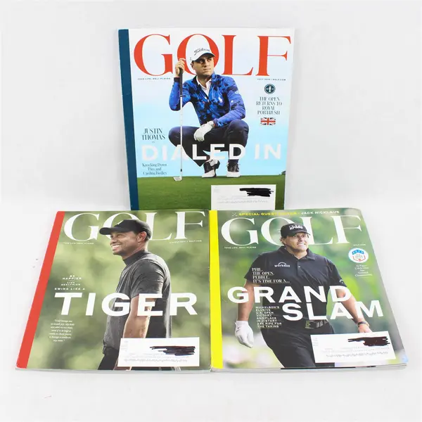 Lot of 3 Golf Magazines June July & August 2019 Issues Good Condition