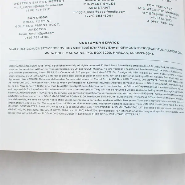 Lot of 3 Golf Magazines June July & August 2019 Issues Good Condition