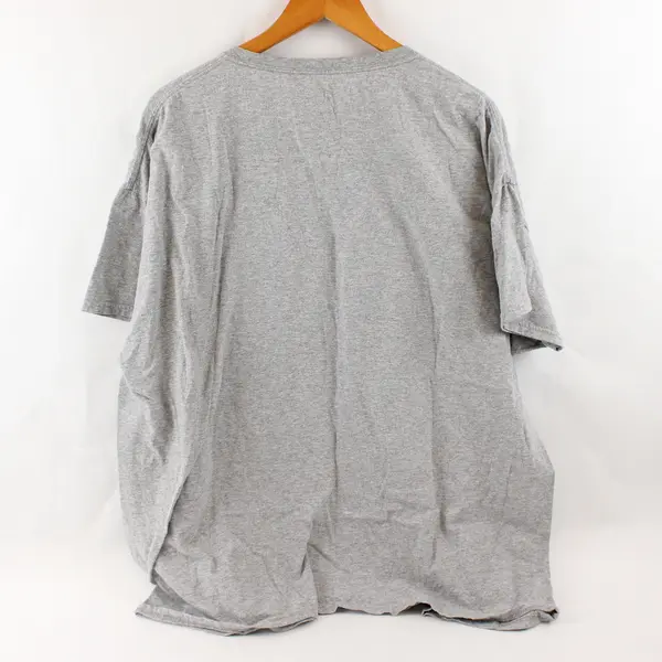 Fruit of the Loom Men's 2XL Gray Cotton Blend Pocket Short Sleeve T-Shirt