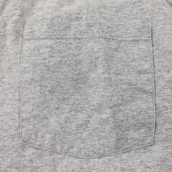 Fruit of the Loom Men's 2XL Gray Cotton Blend Pocket Short Sleeve T-Shirt