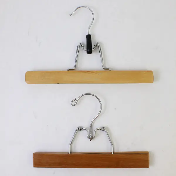 Lot Of 5 Wood Clamp Pants/Skirt Hangers