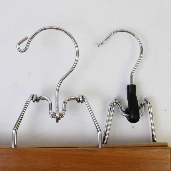 Lot Of 5 Wood Clamp Pants/Skirt Hangers