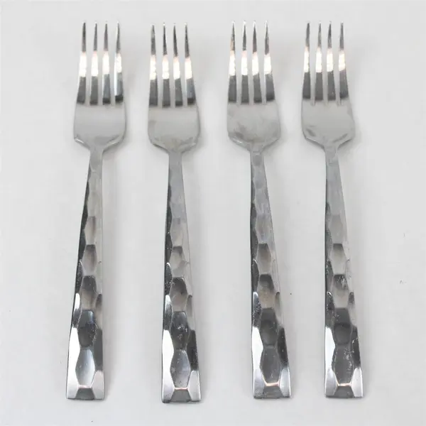 Set of 4 Hampton Silversmiths Carnival Stainless Salad Forks