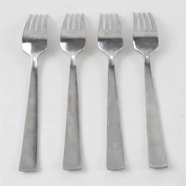 Set of 4 Hampton Silversmiths Carnival Stainless Salad Forks