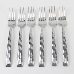 Set of 6 Hampton Silversmiths Carnival Stainless Forks