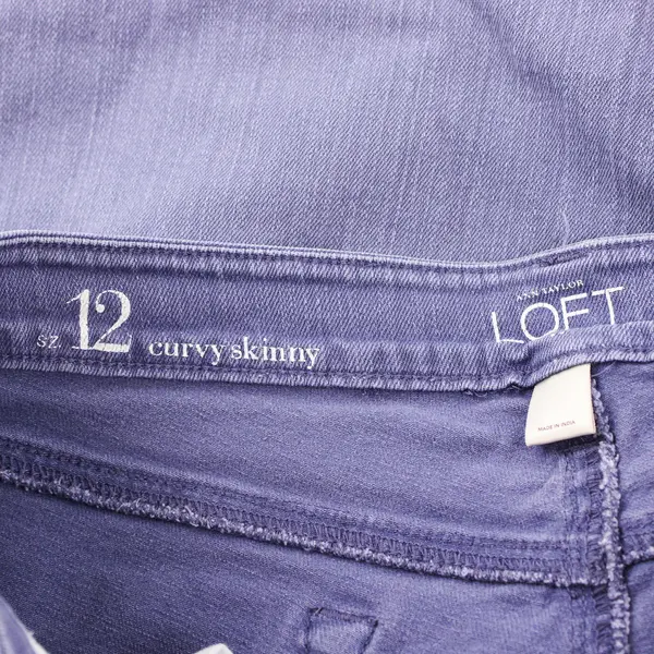 Ann Taylor LOFT Women's Sz. 12 Lavender Curvy Skinny Denim Jeans