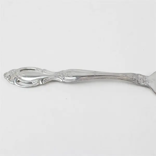 Lot of 2 Cambridge Renaissance Stainless Medium Solid Serving Fork Pierced Spoon