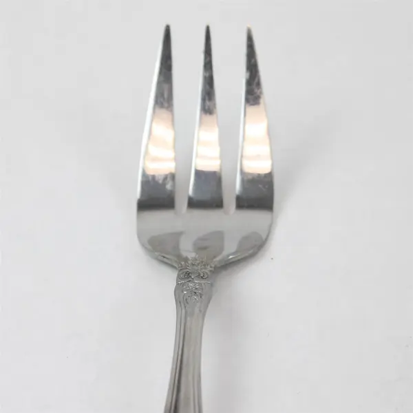 Set of 3 Cambridge Renaissance Stainless Medium Solid Cold Meat Serving Forks
