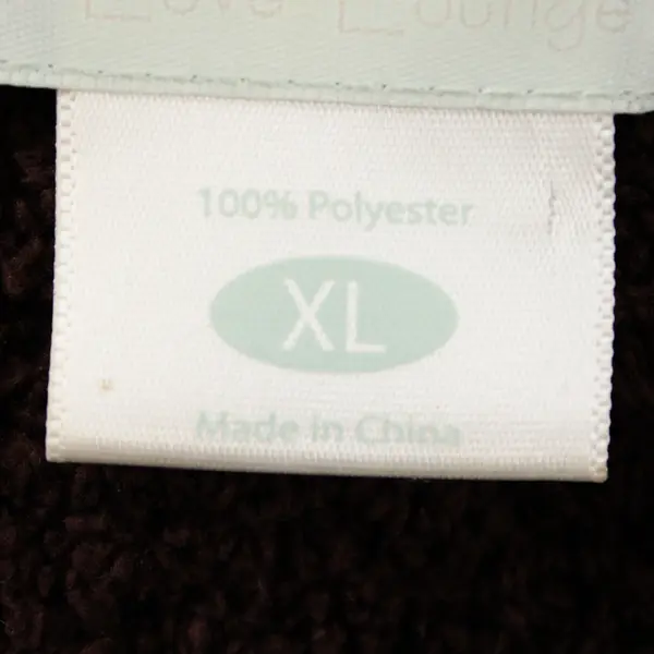 Live Love Lounge Women's XL Brown Teddy Bear Fleece Long Robe w/Belt