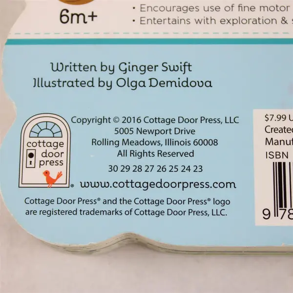 Little Green Frog by Ginger Swift 2016 Lift-a-Flap Children's Board Book Good