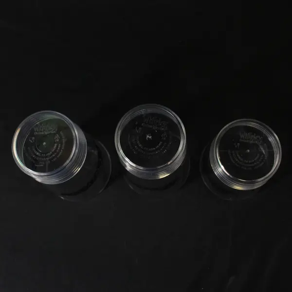 Lot of 3 Vintage Oregon Beavers Clear Plastic Cups 2x16oz 1x10oz