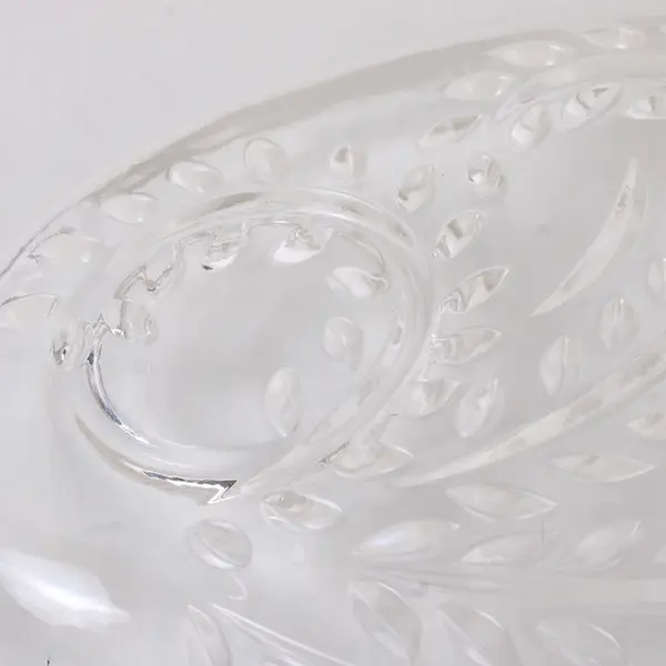 Set Of 8 Federal Glass Company Homestead Pattern Snack Set (4 Plates, 4 Cups)