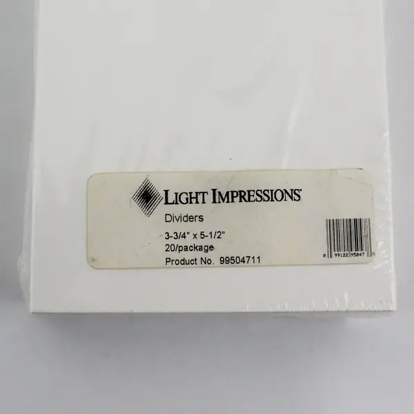 Light Impressions Archival Postcard Dividers 20 in Sealed Package  3 3/4 x 5 1/2