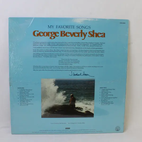 George Beverly Shea  "My Favorite Songs" 12" Vinyl Records