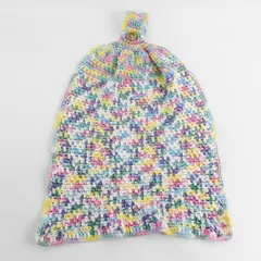 Hand Crocheted Multicolor Dish Towel 8x7 Pre-Owned Kitchen Linen