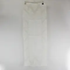 Vintage White Linen Table Runner 38x15.5" Cutwork Embroidery