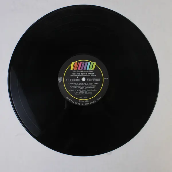 Pat Boone - The Pat Boone Family 12" Vinyl LP (Word)