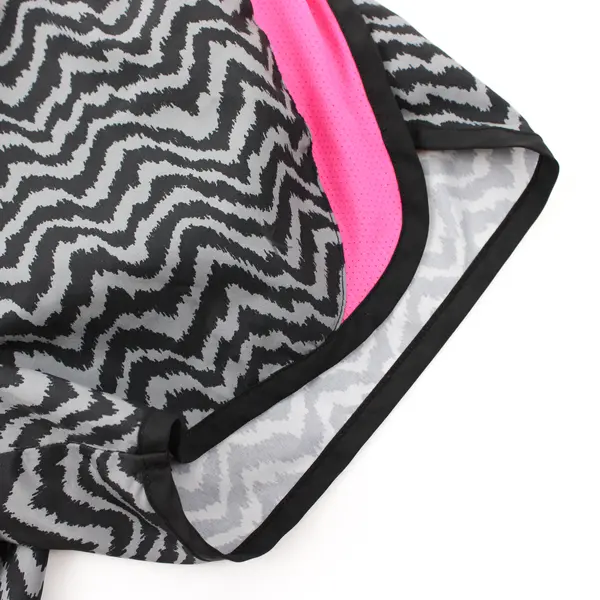 Danskin Now Black Gray and Pink Running Shorts Girls' Medium 7-8