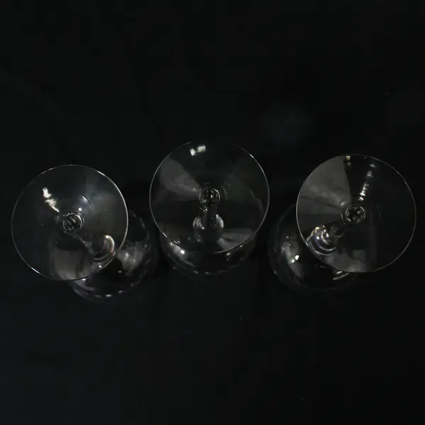 Set of 3 Bryce Laurel Crystal Sherry Glasses 4.5"