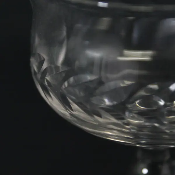 Set of 3 Bryce Laurel Crystal Sherry Glasses 4.5"