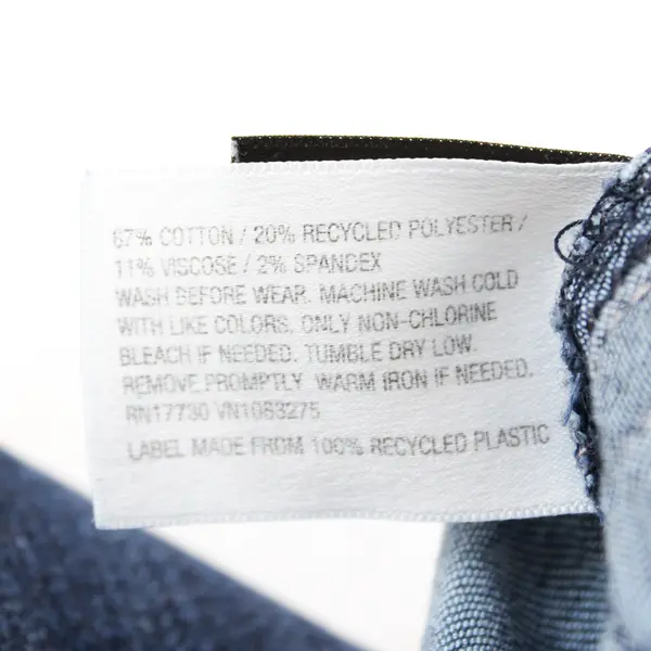 Cat & Jack Medium Wash Super Skinny Jeans Pink Ribbon Accent Girls' Size 8