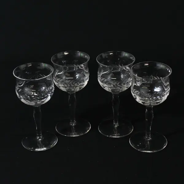 Set of 4 Bryce Laurel Cordials Glasses 4 3/8"