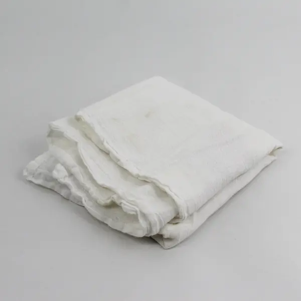 Vintage White Embroidered Clown Dish Towel 28x23.5 Kitchen Linen