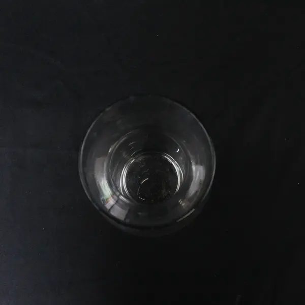 Clear Glass Ginger Jar Vase 7in Tabletop Shelf Decor Collectible