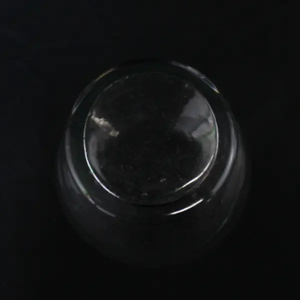 Clear Glass Ginger Jar Vase 7in Tabletop Shelf Decor Collectible