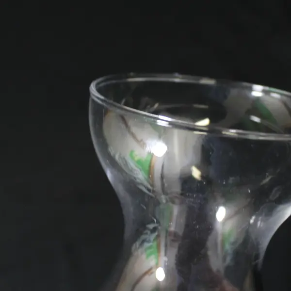 Clear Glass Hyacinth Forcing Vase Bulb Planter Tabletop 6in