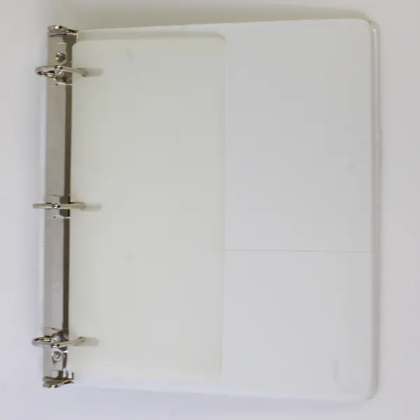 Lot of 5 Assorted 1.5" White 3-Ring Binders Pre-Owned Office Supplies
