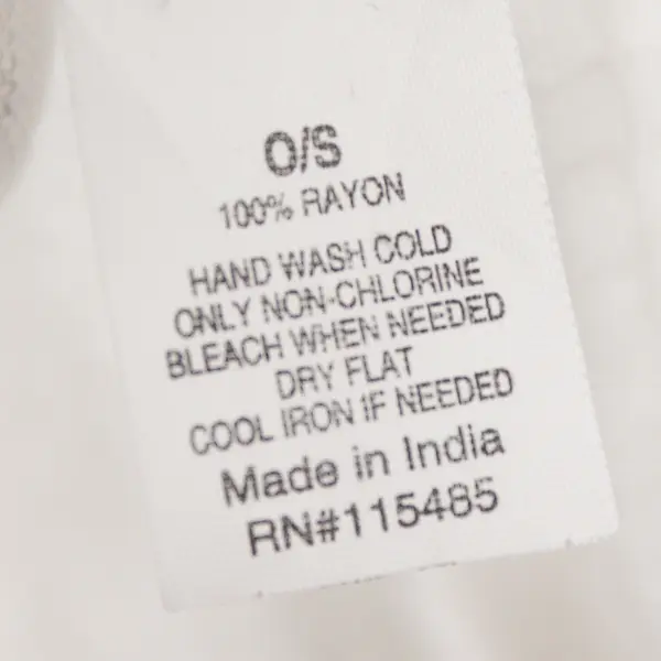 Sonoma Sheer White & Blue Open Front Short-Sleeved Shawl Women's One Size