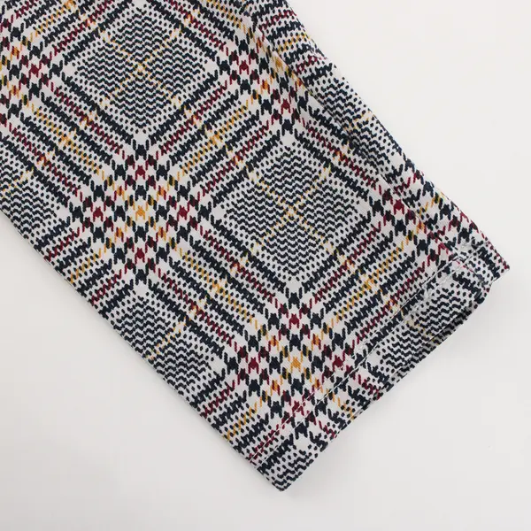 No Boundaries Navy Red and Yellow Houndstooth Leggings Juniors Large 11-13