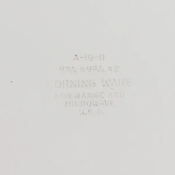 Corning Corelle Cornflower Blue Pattern 2.5 Quart Square Casserole Pan With Lid