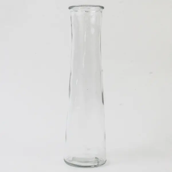 Clear Glass Bud Vase 9in Hand-Blown Look Single Stem Decorative