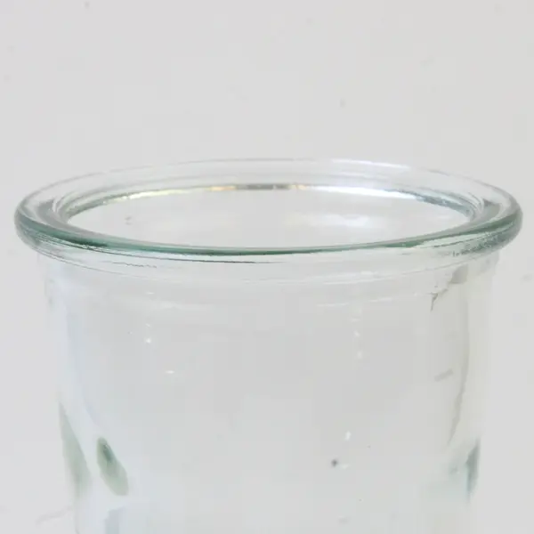 Clear Glass Bud Vase 9in Hand-Blown Look Single Stem Decorative