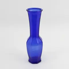 Vintage Cobalt Blue Bud Vase 9" Floral Spring Cottage Retro Decor