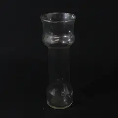 Vintage Clear Glass Floating Candle Holder Vase 9in Mantel Table Decor