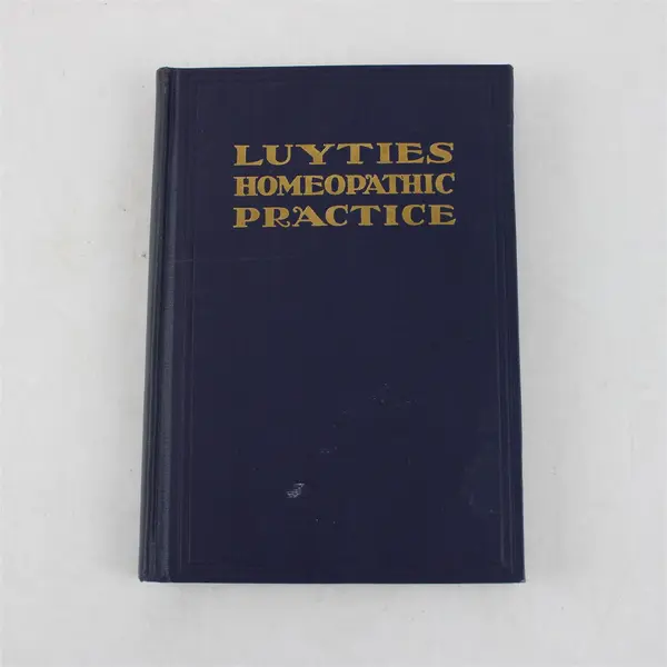 Antique Book Luyties Homeopathic Practice Compiled Edward L Perry 1924 HC Good