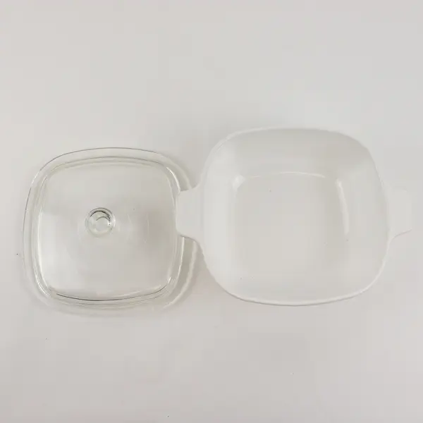 Corning Ware Cornflower Blue Pattern 1.5 Quart Square Casserole Pan With Lid