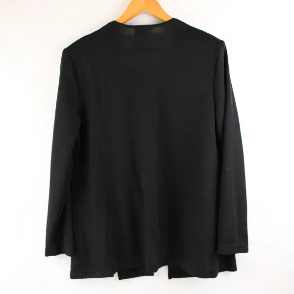 Vany New York Red and Black Striped Faux Layered Long-Sleeved Top Women's 14