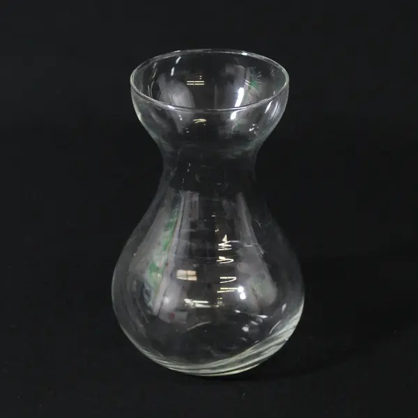 Clear Glass Hyacinth Forcing Vase Bulb Planter Tabletop 5.75in