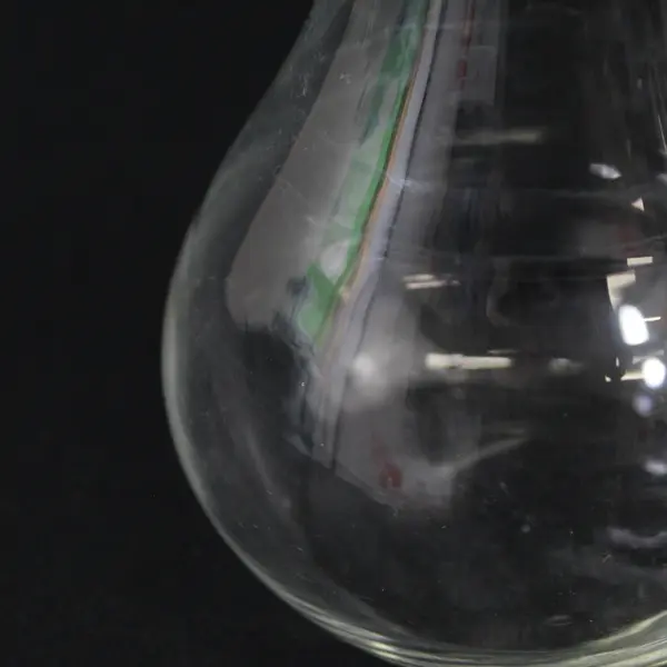 Clear Glass Hyacinth Forcing Vase Bulb Planter Tabletop 5.75in