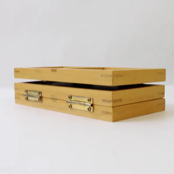 Studio Wood Tri-Fold Frame 6 Photo Standing Dayton Hudson 2.5"x3"