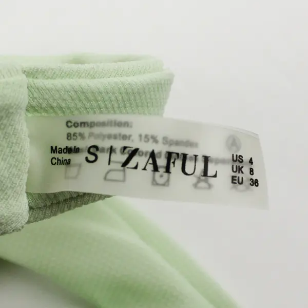 Zaful Mint Green 2 Pc Bikini Swimsuit Women's Size Small
