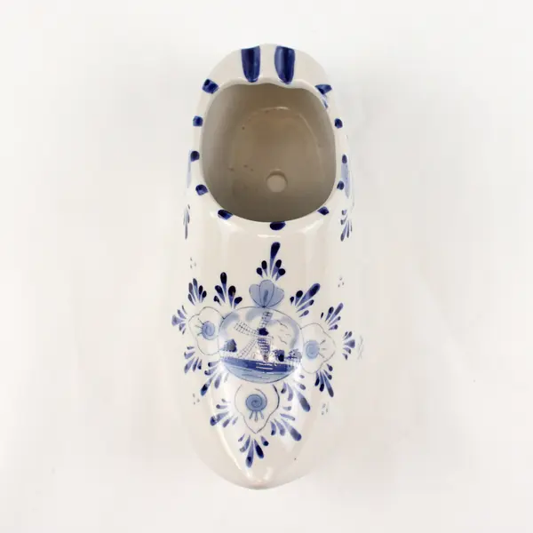 Unbranded Delft Blue/White Ceramic Shoe Holland Souvenir Flower Pot/Ash Tray