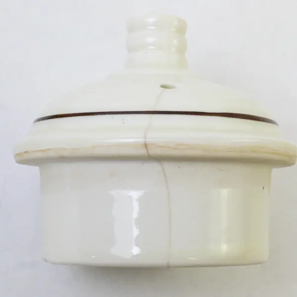 Vintage Porcelier Vitreous China Art Deco Teapot Embossed Flowers 8.5in