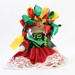 Mexican Artisan Rag Doll 5-6" Small Folk Art Cloth Collectible